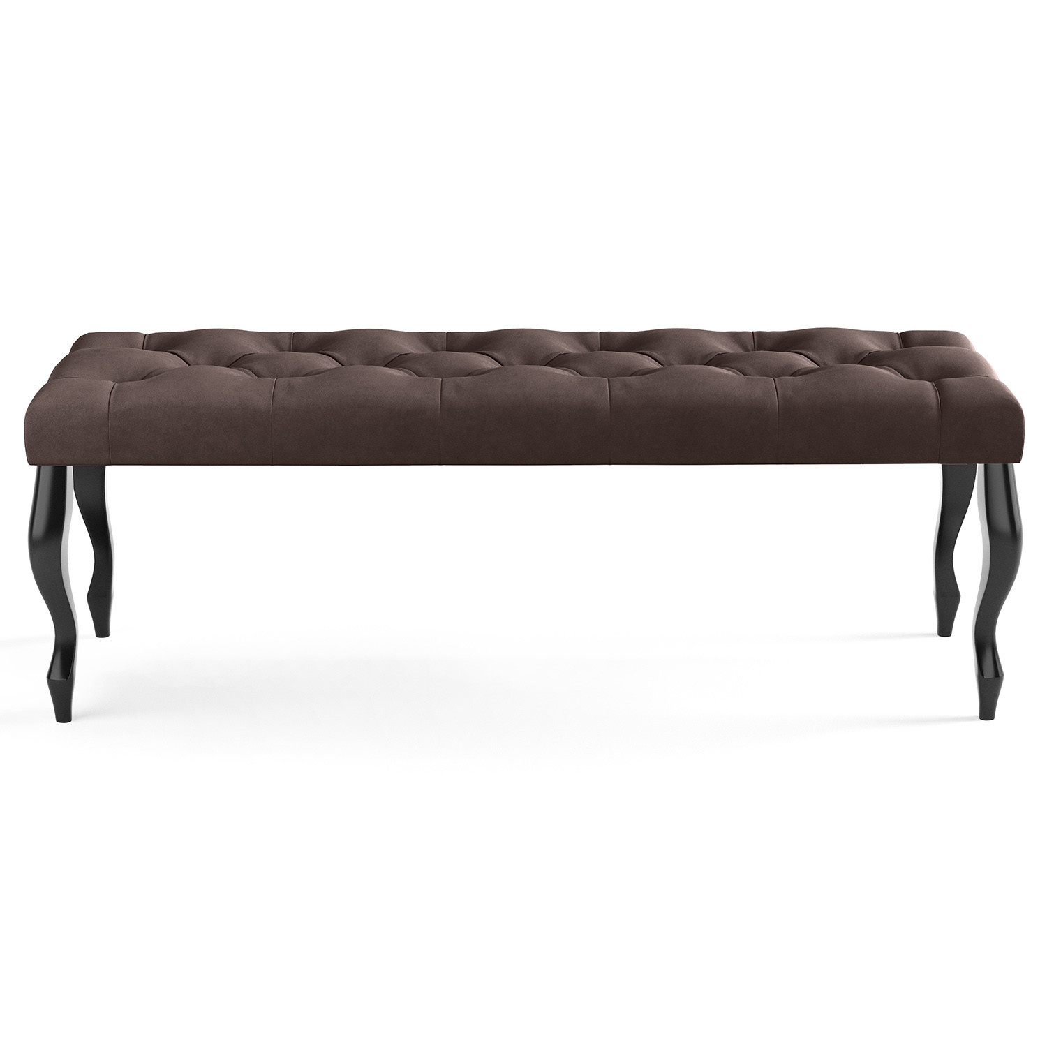 Lavice CHESTERFIELD 120x40 cm Hnědá