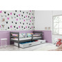 Dětská postel ERYK 190x80 cm Bílá Ružové - galerie #4