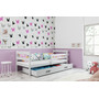 Dětská postel ERYK 190x80 cm Bílá Ružové - galerie #1