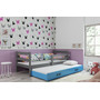 Dětská postel s výsuvnou postelí ERYK 200x90 cm Bílá Ružové - galerie #1