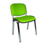 Konferenční židle ISO eko-kůže CHROM Modrá D4 EKO - galerie #13