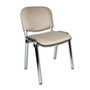 Konferenční židle ISO eko-kůže CHROM Tmavě šedá D23 EKO - galerie #8