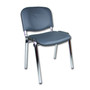 Konferenční židle ISO eko-kůže CHROM Tmavě šedá D23 EKO - galerie #2