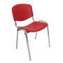 Konferenční plastová židle ISO CHROM Hnědá - galerie #10