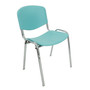 Konferenční plastová židle ISO CHROM Hnědá - galerie #6