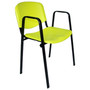 Konferenční židle ISO plastová s područkami RAL-9005 - galerie #12