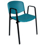 Konferenční židle ISO plastová s područkami RAL-9005 - galerie #8