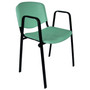Konferenční židle ISO plastová s područkami RAL-9005 - galerie #7