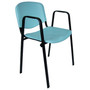 Konferenční židle ISO plastová s područkami RAL-9005 - galerie #6
