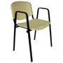 Konferenční židle ISO plastová s područkami RAL-9005 - galerie #1