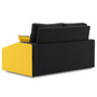 Rozkládací pohovka HEWLET PLUS color Černá + žlutá - galerie #7