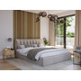 Čalouněná postel MOON rozměr 80x200 cm Tmavě zelená - galerie #4