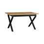 Rozkládací jídelní stůl IKON 1 - dub wotan/černé nohy