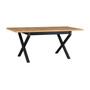 Rozkládací jídelní stůl IKON 1 - dub wotan/černé nohy - galerie #2