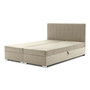 Čalouněná postel GRENLAND s pružinovou matrací 180x200 cm Krémová - galerie #6