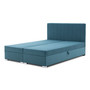 Čalouněná postel GRENLAND s pružinovou matrací 180x200 cm Světle šedá - galerie #3